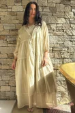 Lenni Cotton Smock Dress Washed Sandstone /50=